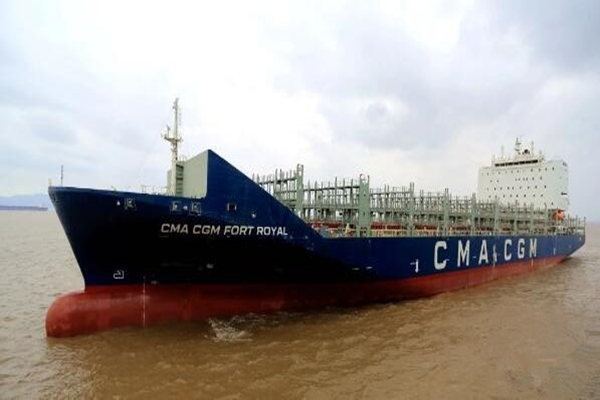 The second 3300TEU container ship of Zhoushan COSCO Shipbuilding Heavy Industry successfully completed the trial